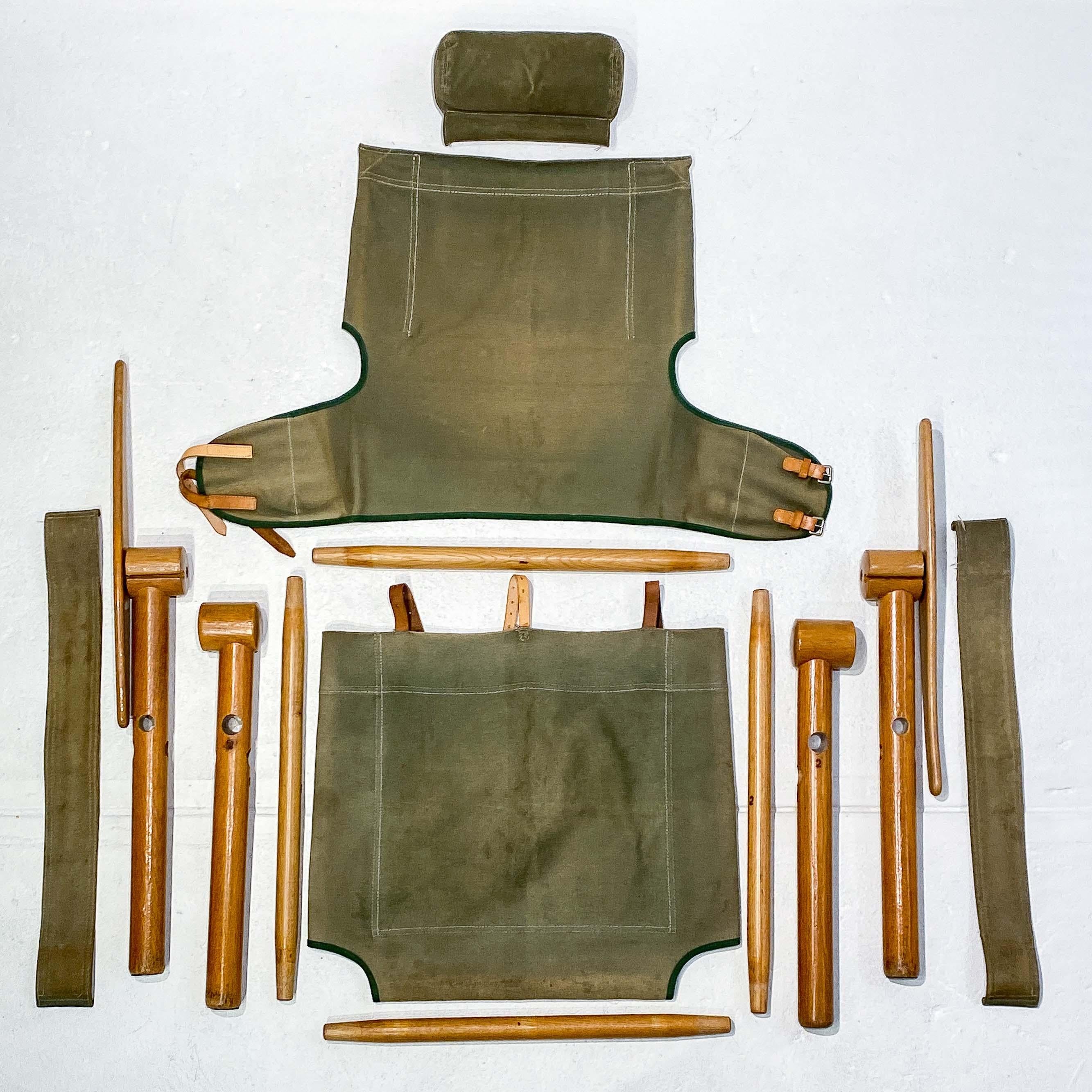Zanotta Dismountable Safari Chair, 1970s 5