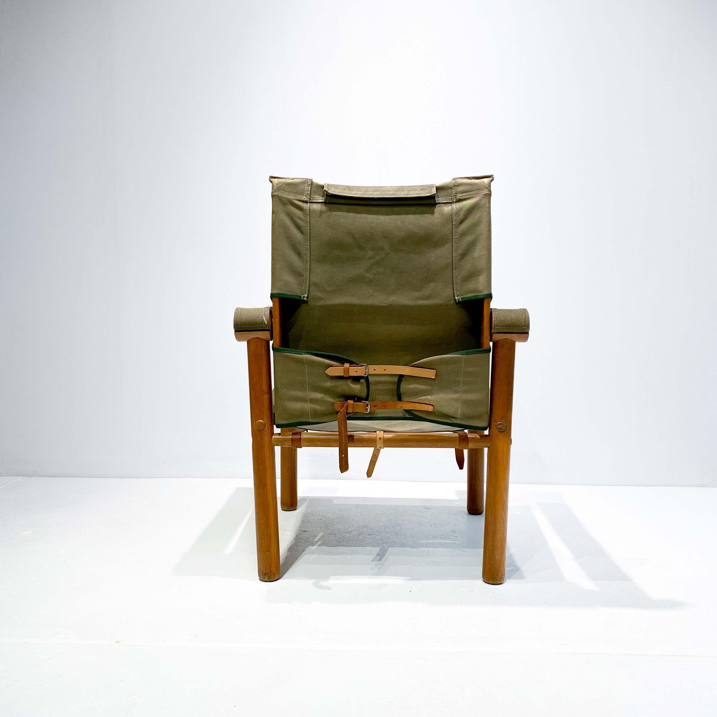 Zanotta Dismountable Safari Chair, 1970s In Fair Condition In AMSTERDAM, NL