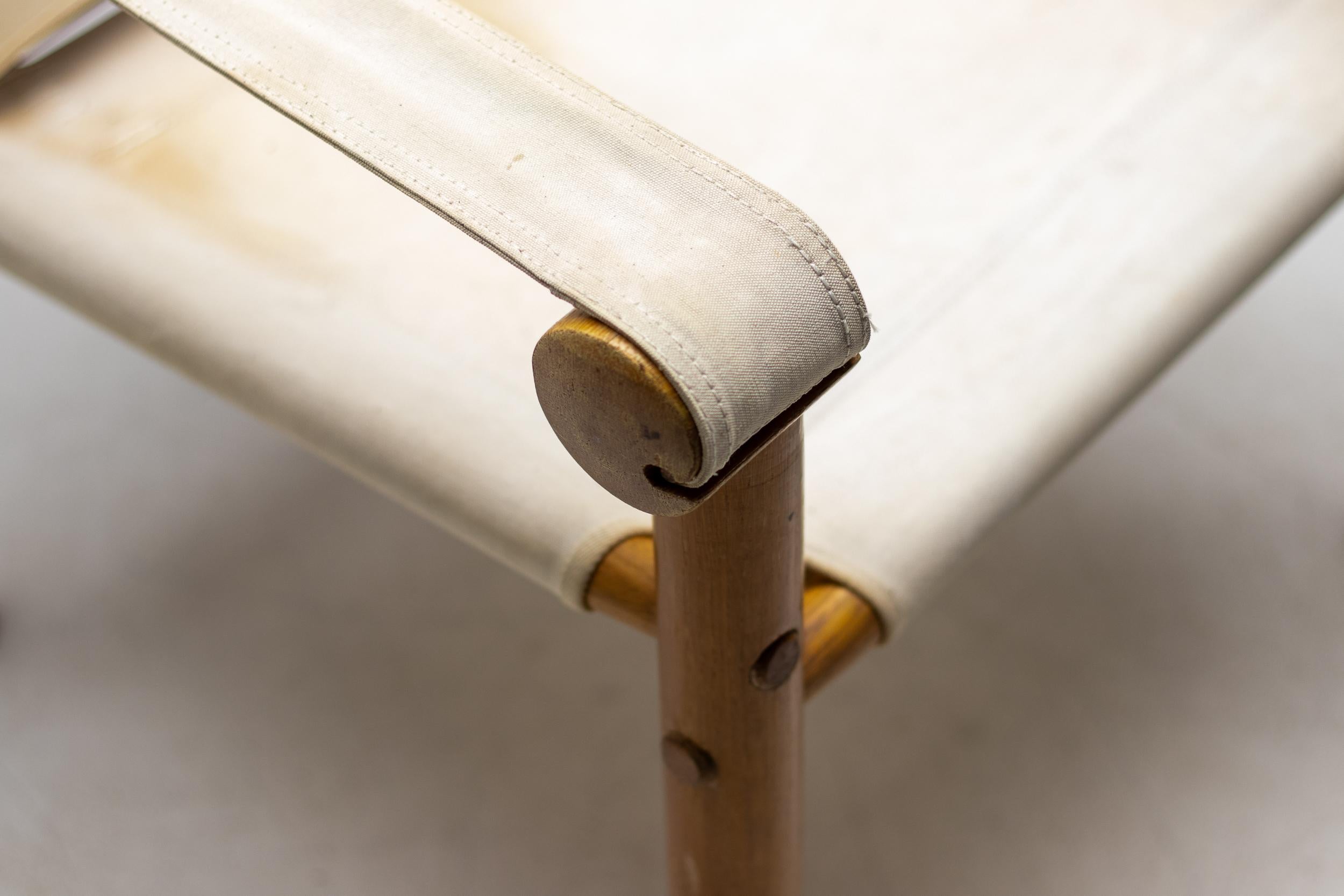 Mid-Century Modern Zanotta Dismountable Safari Chair For Sale