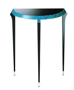 Zanotta Edizioni Agrilo Console Table in Black Lacquered by Alessandro Mendini
