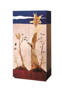 Zanotta Edizioni Alicante Cupboard in Wooden Frame by Alik Cavaliere