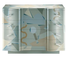 Zanotta Edizioni Cetonia Chest of Drawers in Wood by Alessandro Mendini