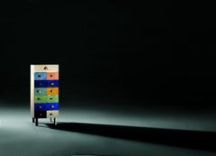 Zanotta Edizioni Genesio Chest of Drawers in Veneered Wood by Alik Cavaliere