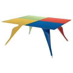Zanotta Edizioni Macaone Table with Painted MDF Top by Alessandro Mendini