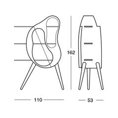 Zanotta Edizioni Mikiolone Bar Cabinet in Lacquered Wood by Alessandro Mendini