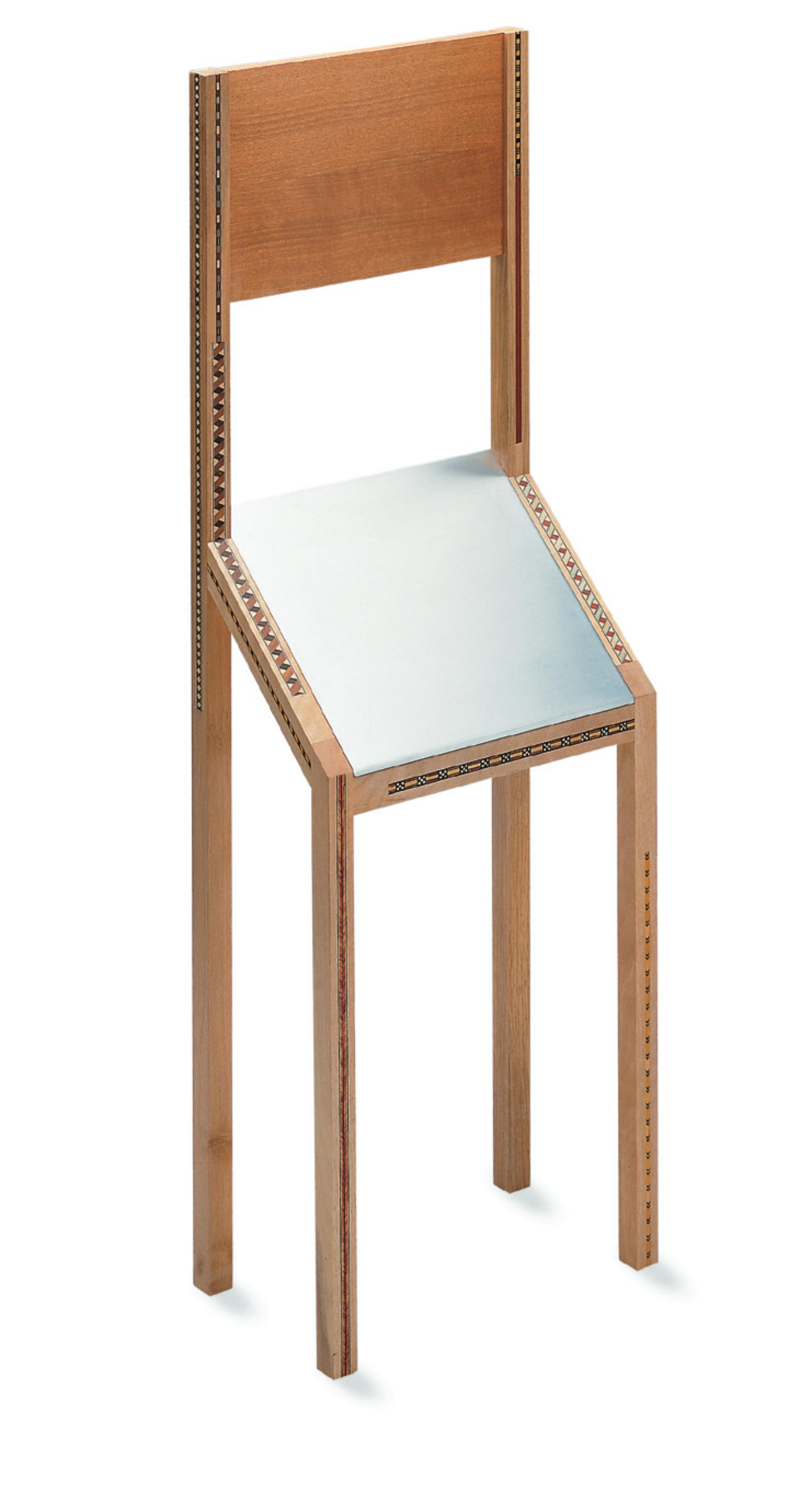 Zanotta Edizioni Singer Chair in Natural Frame by Bruno Munari For Sale