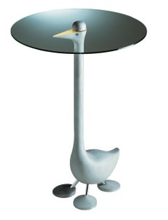 Zanotta Edizioni Sirfo Goose Table in Natural Frame by Alessandro Mendini