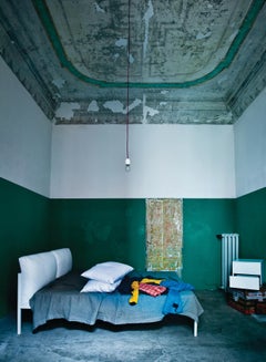 Zanotta Extra Large Nyx Bed Frame in Black Painted Steel by Emaf Progetti