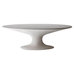 Table de chevet Zanotta en polimex gris à abat-jour avec finition en acrylique de Piero Bottoni