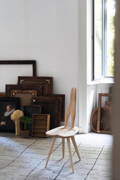 Zanotta Fenis CM Chair in Natural Frame by Carlo Mollino