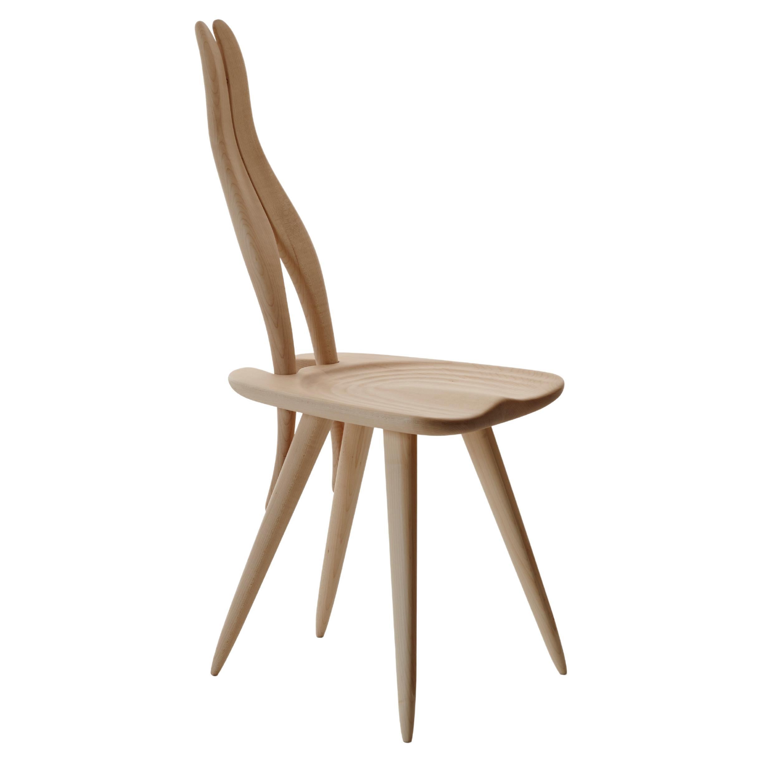 Zanotta Fenis CM Chair in Natural Frame by Carlo Mollino