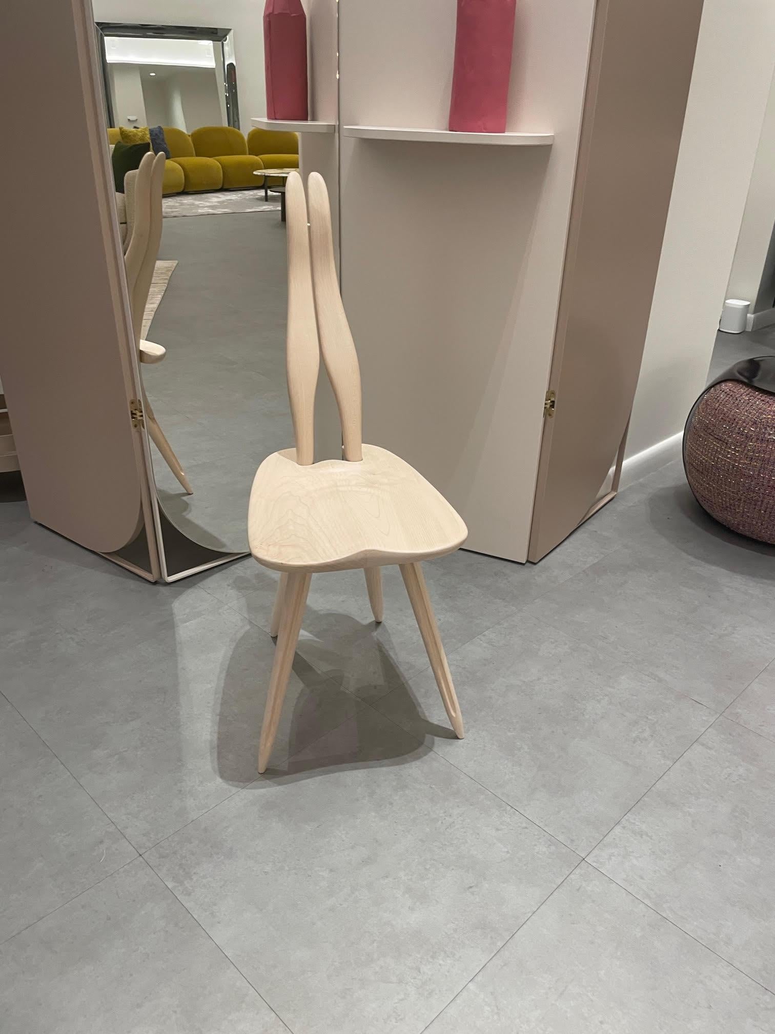 Zanotta Fenis CM Natural Frame Chair by Carlo Molino in STOCK 2