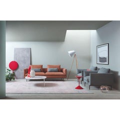 Zanotta Flamingo-Sessel mit Theater-Polsterung und schwarz lackiertem Aluminiumgestell