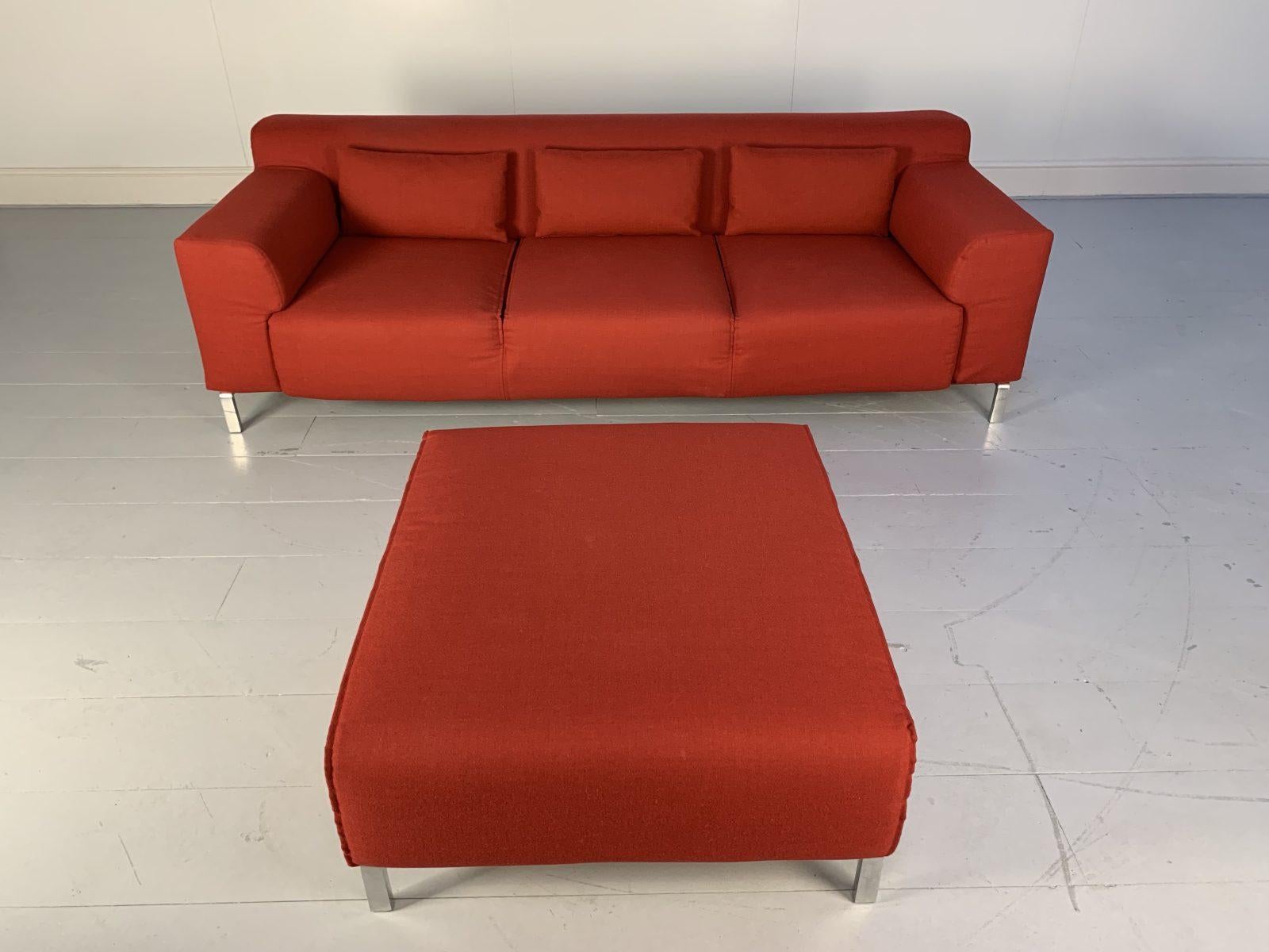 Hello Friends, and welcome to another unmissable offering from Lord Browns Furniture, the UK’s premier resource for fine Sofas and Chairs.

On offer on this occasion is a rare, immaculately presented “1323 Greg” 3-Seat Sofa and Ottoman, from the