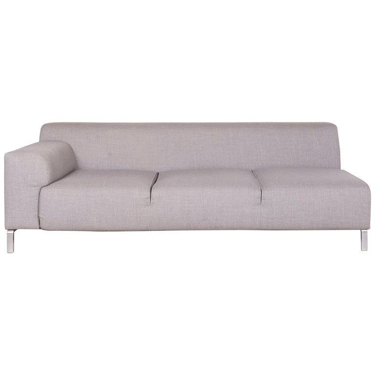 milieu Omdat output Zanotta Greg Designer Fabric Sofa Gray Three-Seat For Sale at 1stDibs |  greg zanotta, zanotta greg sofa