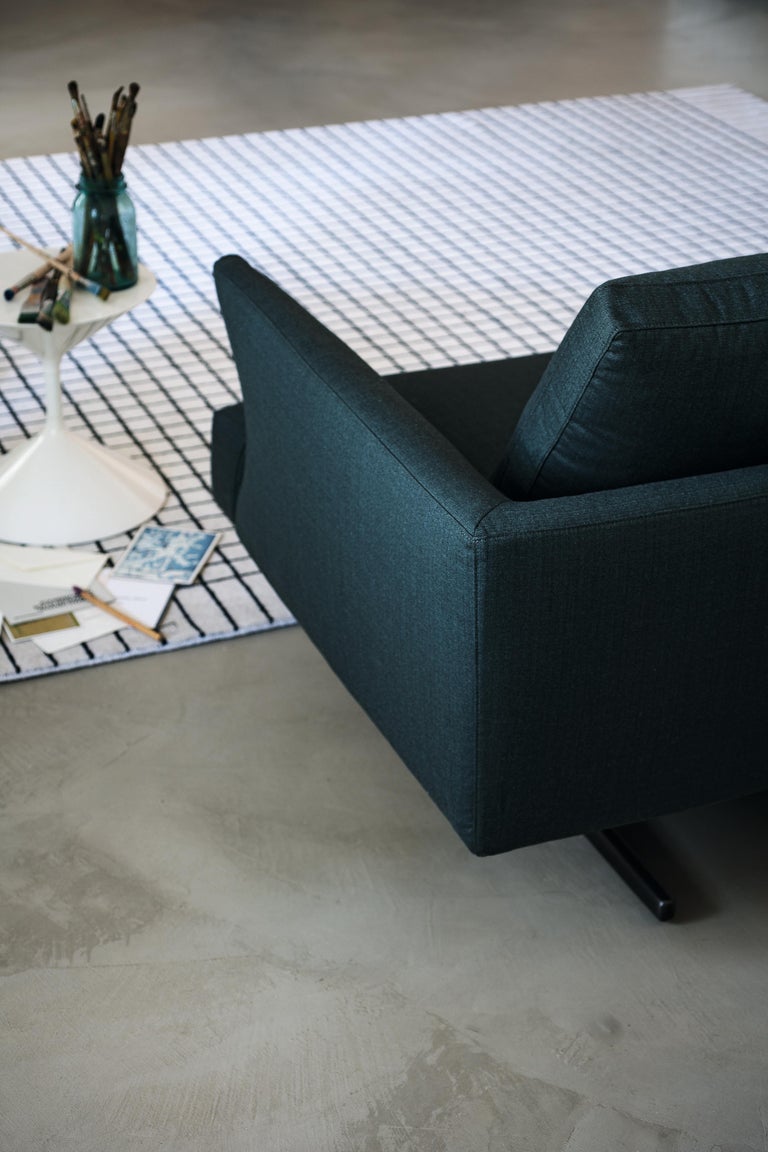 Zanotta Hiro Modular Sofa in Brown Tito Upholstery with Aluminum Alloy