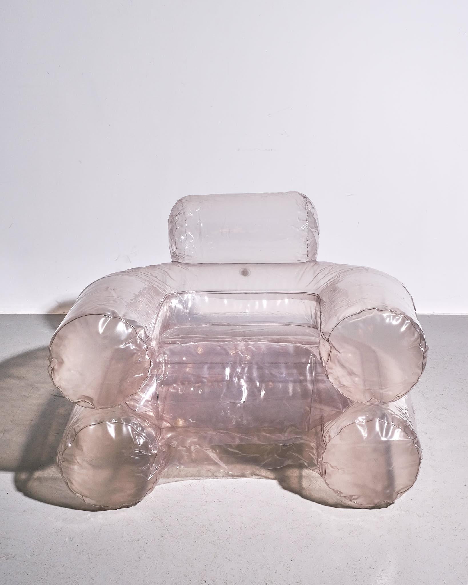 Italian Zanotta Inflatable 'Blow' Chair 1967 with Original Box For Sale