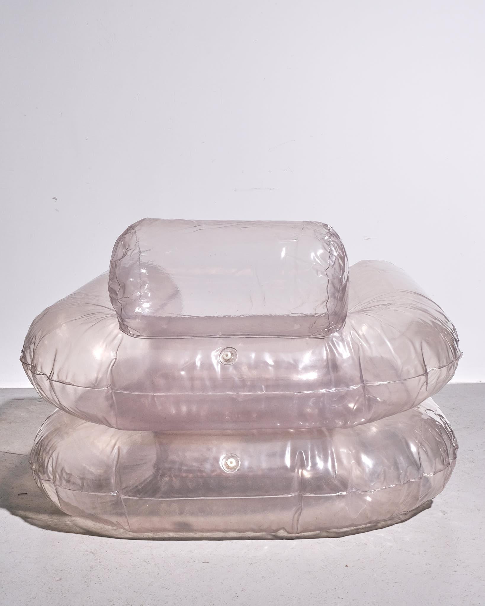 Mid-20th Century Zanotta Inflatable 'Blow' Chair 1967 with Original Box For Sale