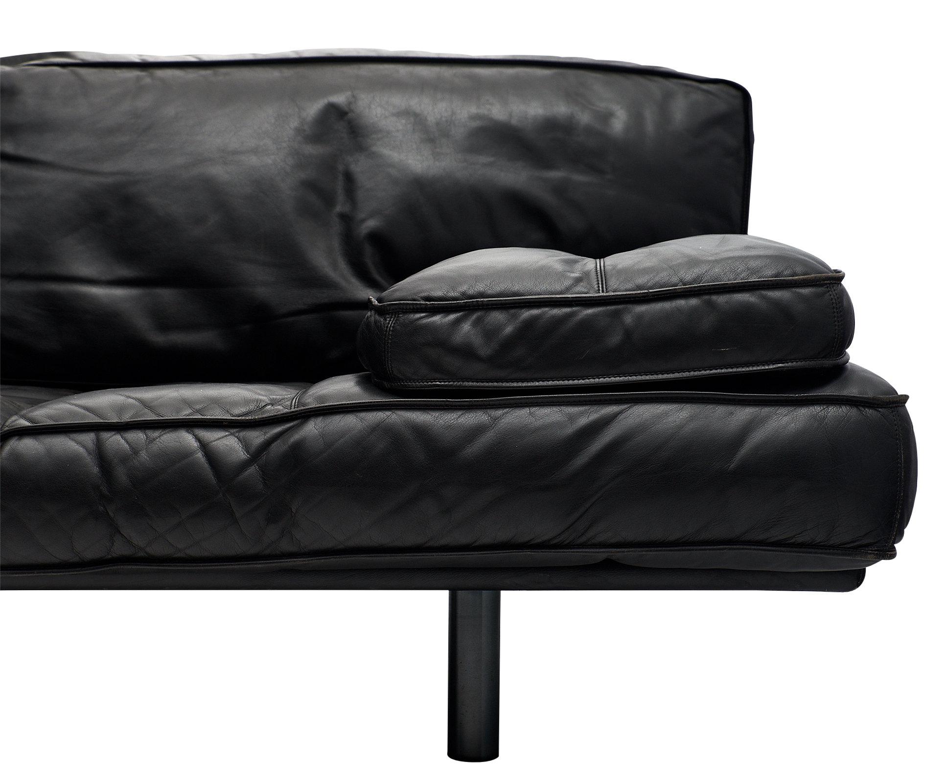 milano 4 seater leather sofa