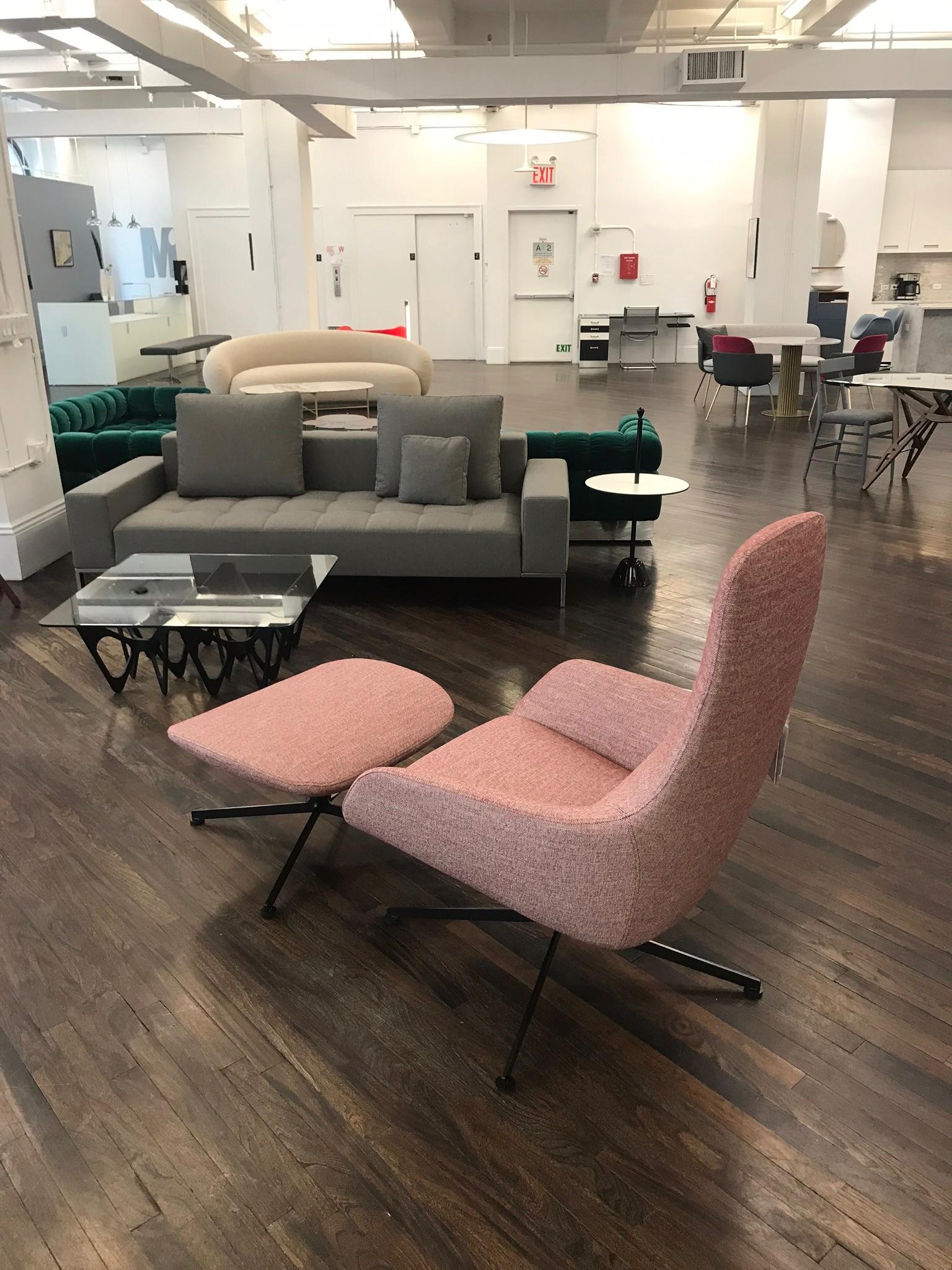 Fabric Zanotta Kent Lounge Armchair Designed by Ludovica and Roberto Palomba