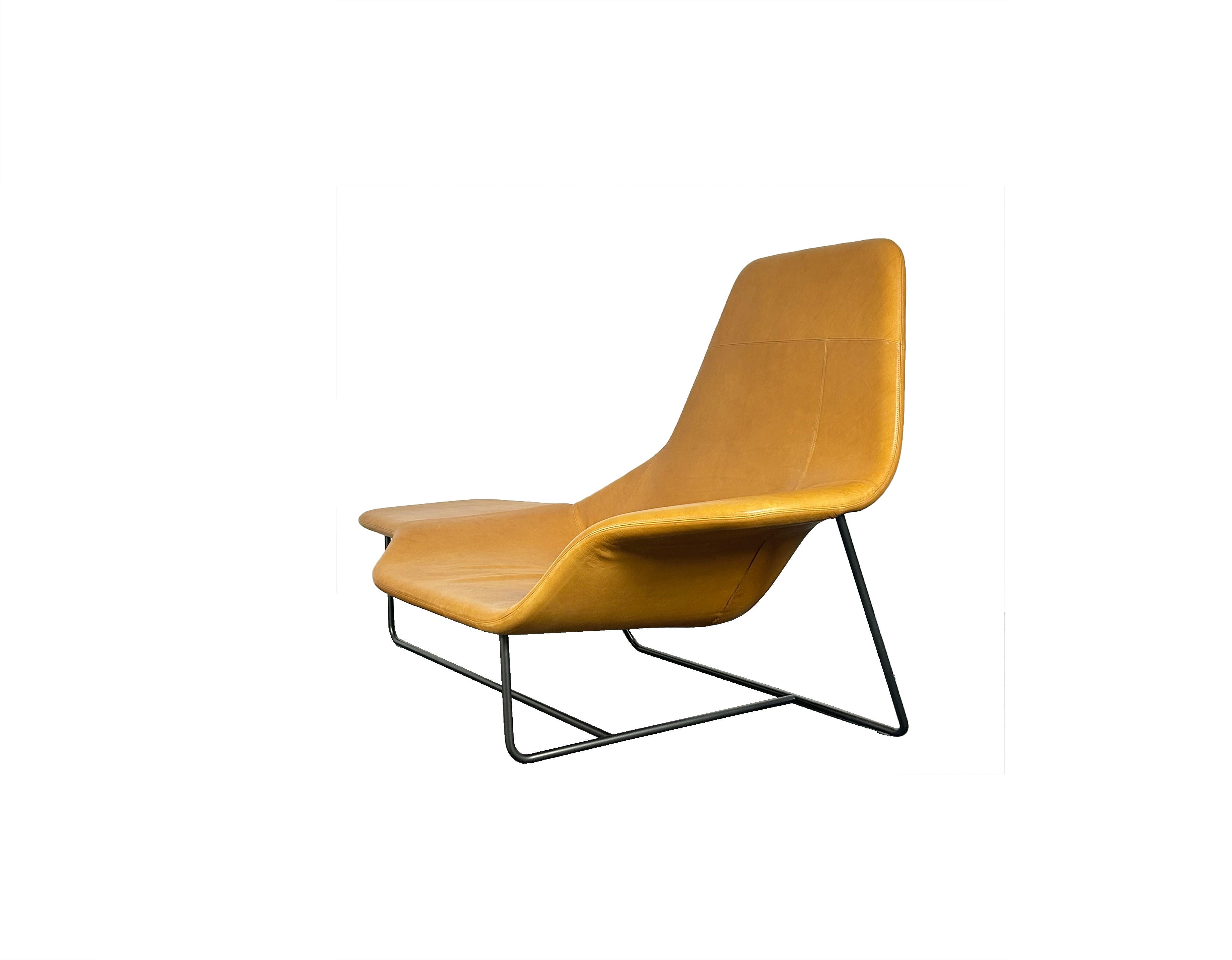 Zanotta Lama Chaiselongue, entworfen von Ludovica & Roberto Palomba, 2006 (Stahl) im Angebot