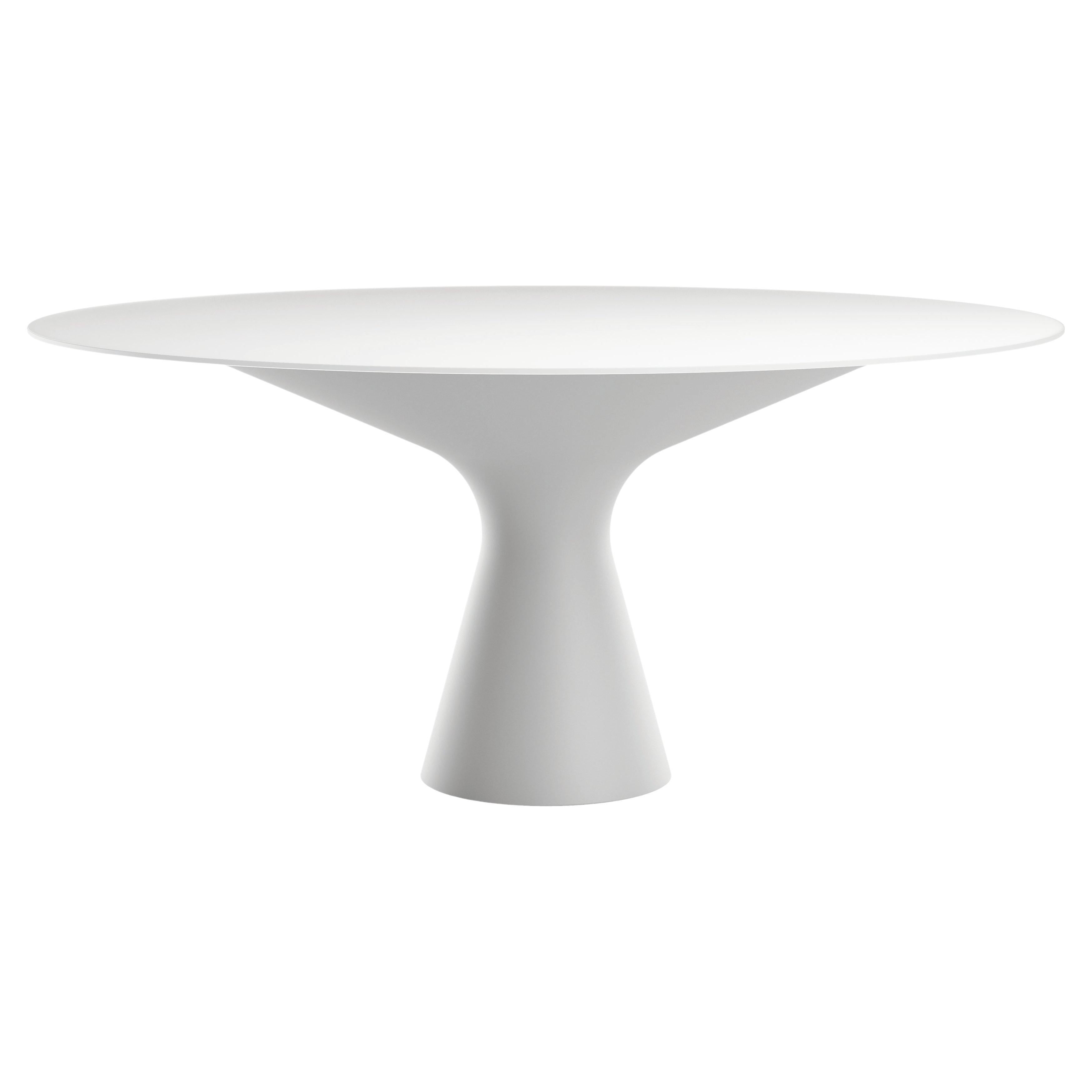 Zanotta Large Blanco Table in Cristalplant Top and Frame by Jacopo Zibardi