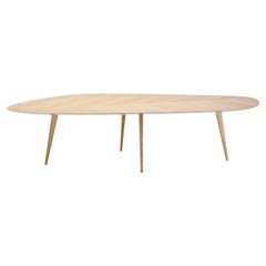 Zanotta Large Tweed Table in Natural Oak Top and Frame by Garcia Cumini
