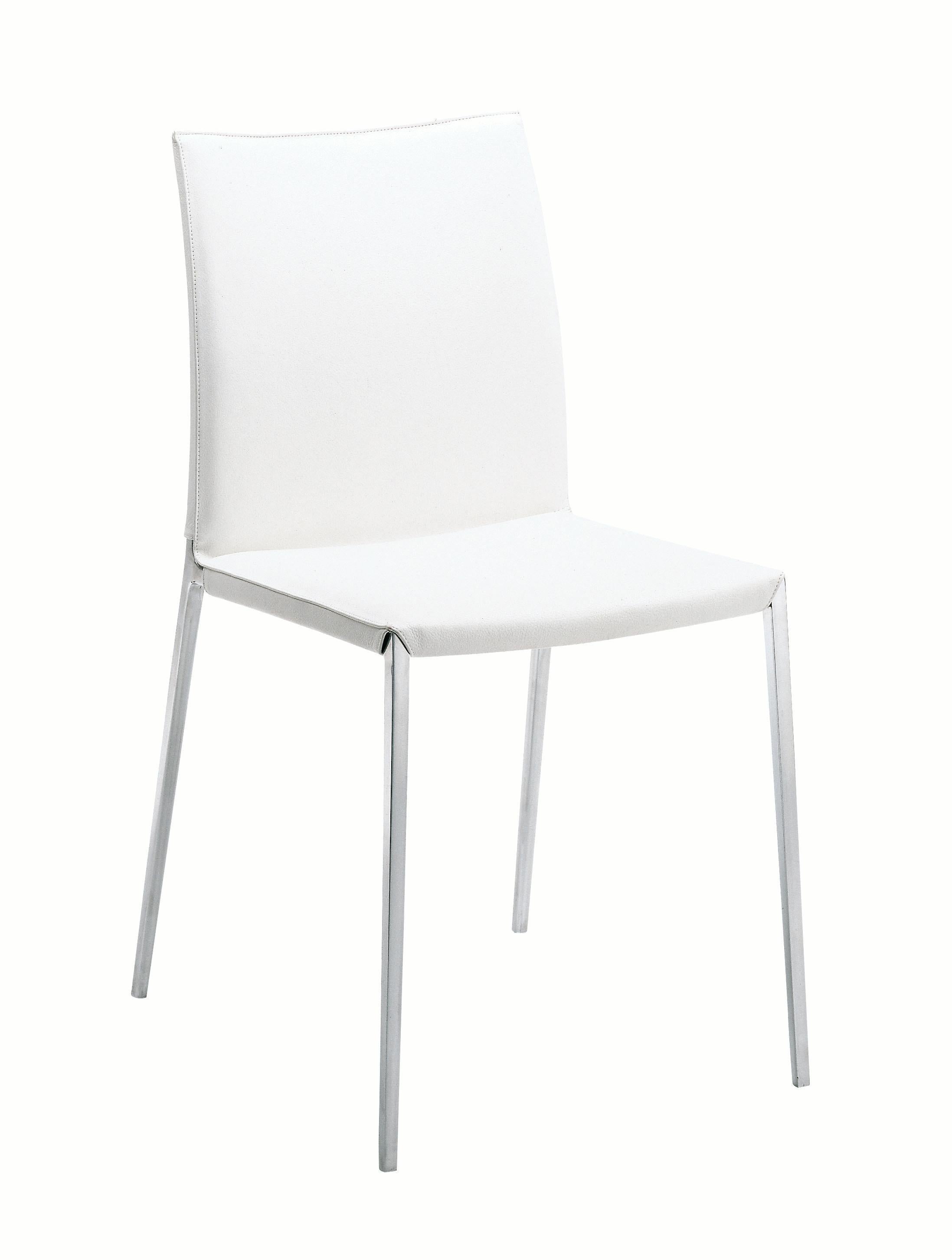 Zanotta Lia Chair in White Upholstery with Polished Aluminum Frame by Roberto Barbieri

Aluminum alloy frame, polished or painted black, graphite or white. Seat and back upholstered in polyurethane. Fixed internal nylon cover. Removable external