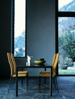 Zanotta Lialta Chair in White Upholstery with White Aluminum Frame