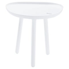 Petite table Zanotta Loto en résine acrylique blanche par Ludovica+Roberto Palomba