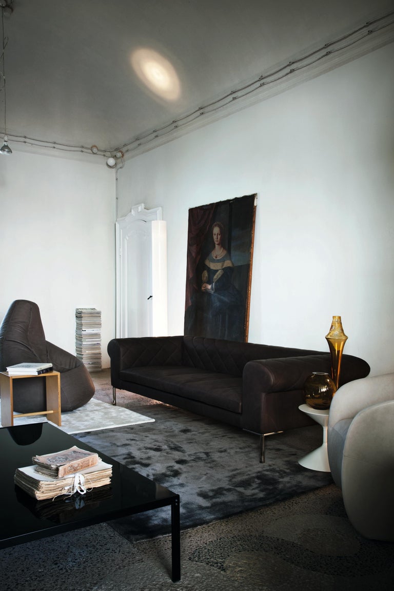 Zanotta Medium Sacco in Tessuto Blu Vip di Gatti, Paolini, Teodoro