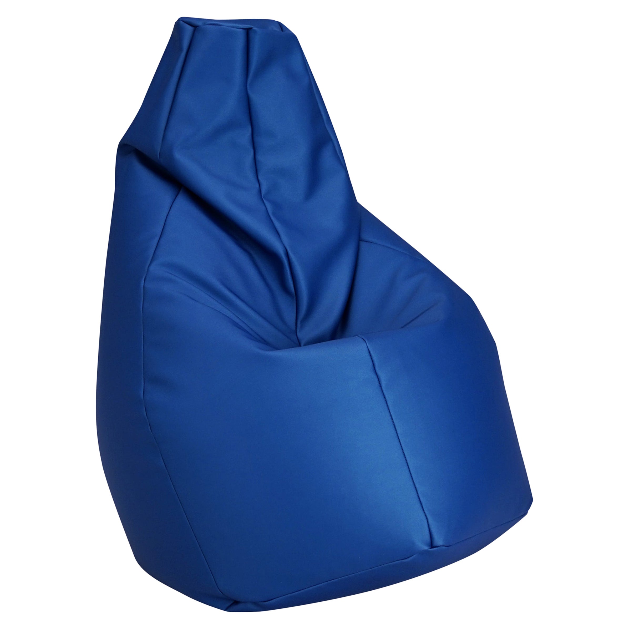 Zanotta Sacco moyen en tissu bleu Vip de Gatti, Paolini, Teodoro
