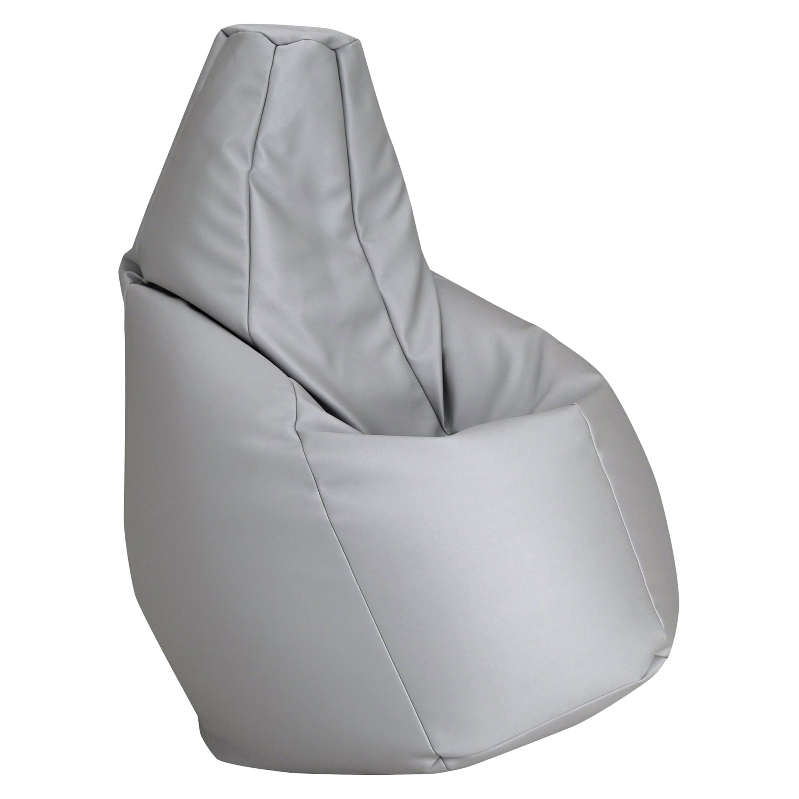 Zanotta Sacco moyen en tissu gris Vip de Gatti, Paolini, Teodoro