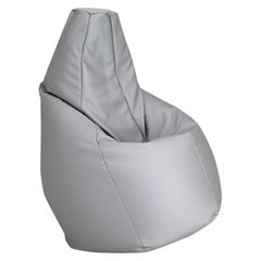 Zanotta Medium Sacco in Tessuto Grigio Vip di Gatti, Paolini, Teodoro