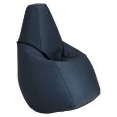 Zanotta Medium Sacco in Tessuto Vip Blu Navy di Gatti, Paolini, Teodoro