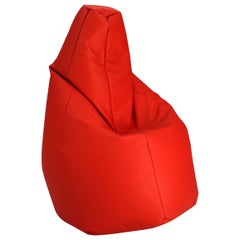 Zanotta Medium Sacco in Tessuto Rosso Vip di Gatti, Paolini, Teodoro