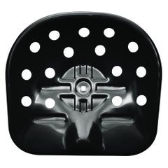 Zanotta Mezzadro Stool in Black with Chromium Plated Steel Stem & Beech Base