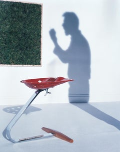 Zanotta Mezzadro Castiglioni Stool in Yellow with Chromium Plated Steel Base