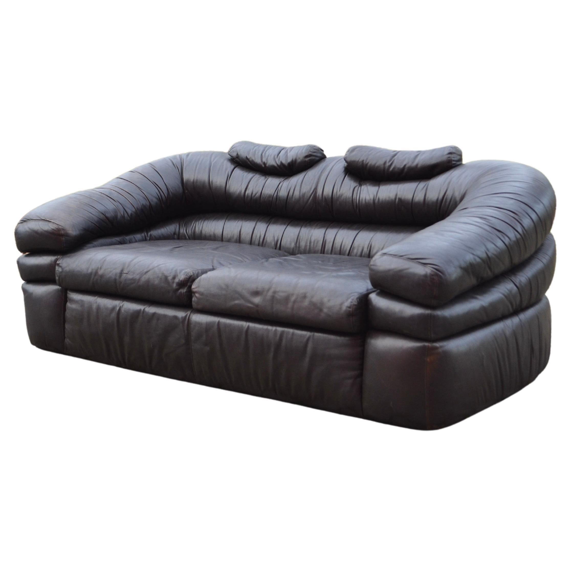 Zanotta Modell Straccio De Pas, D'Urbino, Lomazzi Original  Ledersofa im Angebot