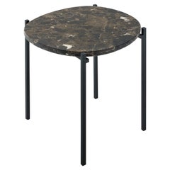 Zanotta Niobe Small Table with Emperador Marble Top by Federica Capitani
