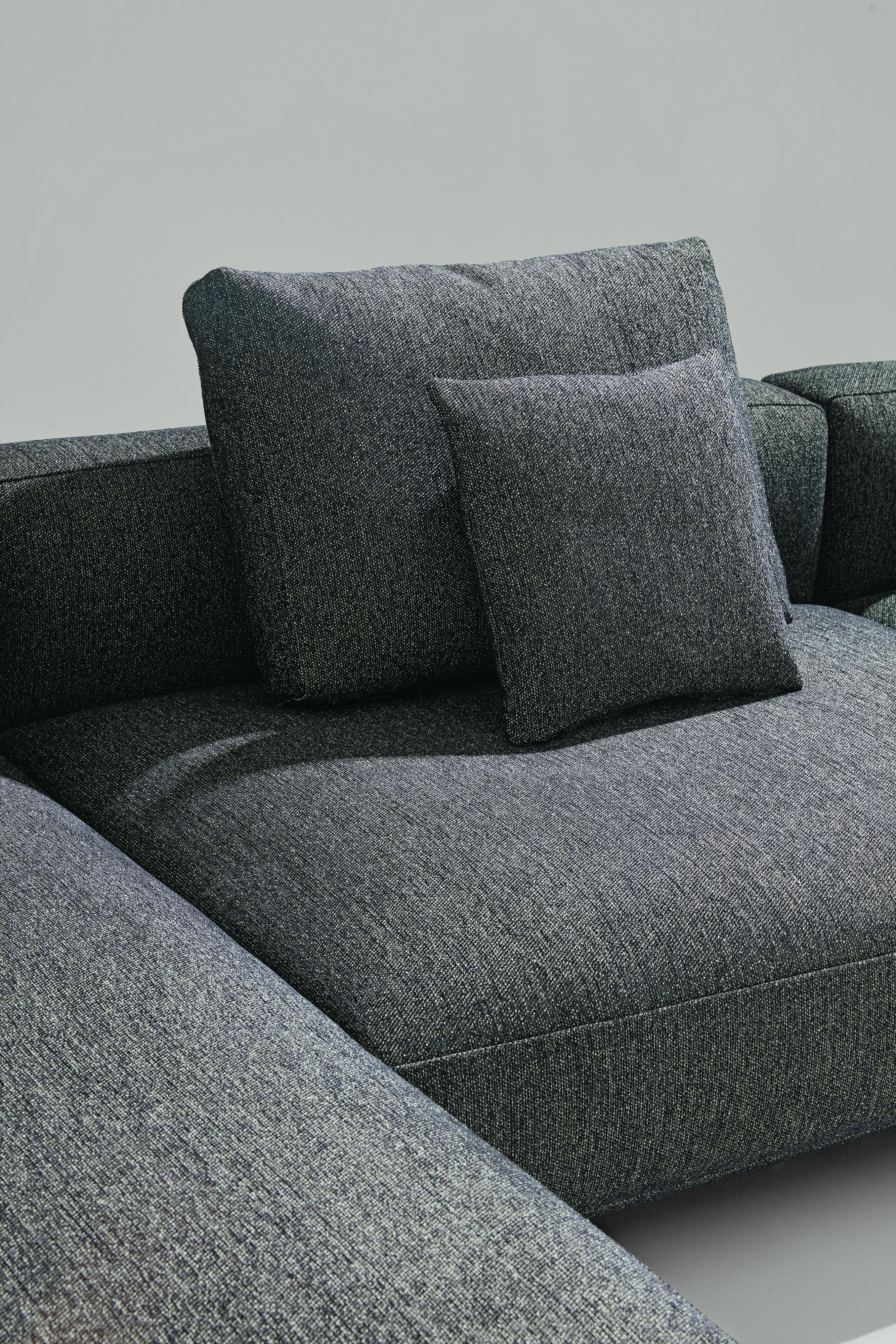 Modulares Sofa „Zanotta Pianoalto“ aus grauem Stoff von Ludovica & Roberto Palomba (Italienisch) im Angebot