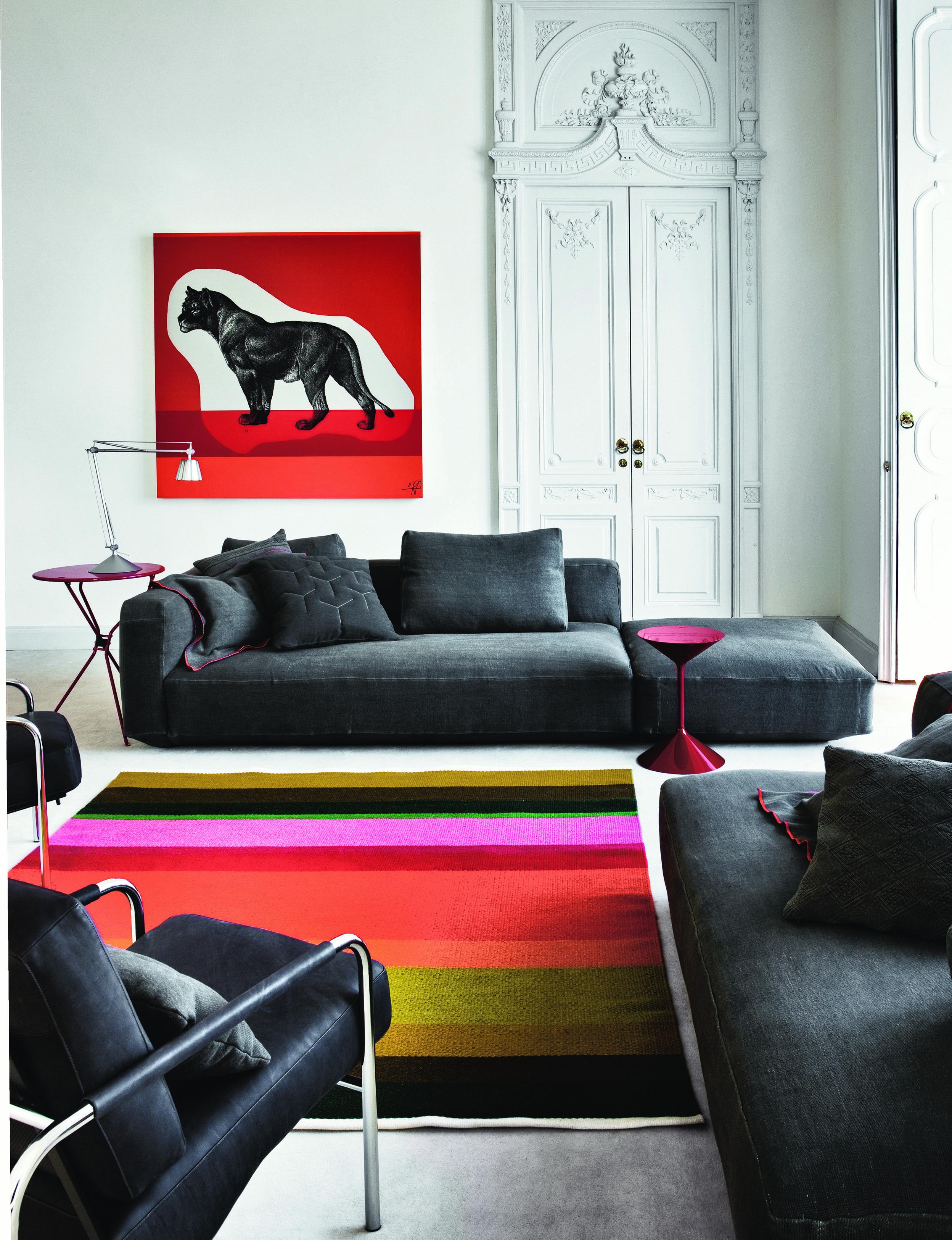 Modulares Sofa „Zanotta Pianoalto“ aus grauem Stoff von Ludovica & Roberto Palomba (21. Jahrhundert und zeitgenössisch) im Angebot