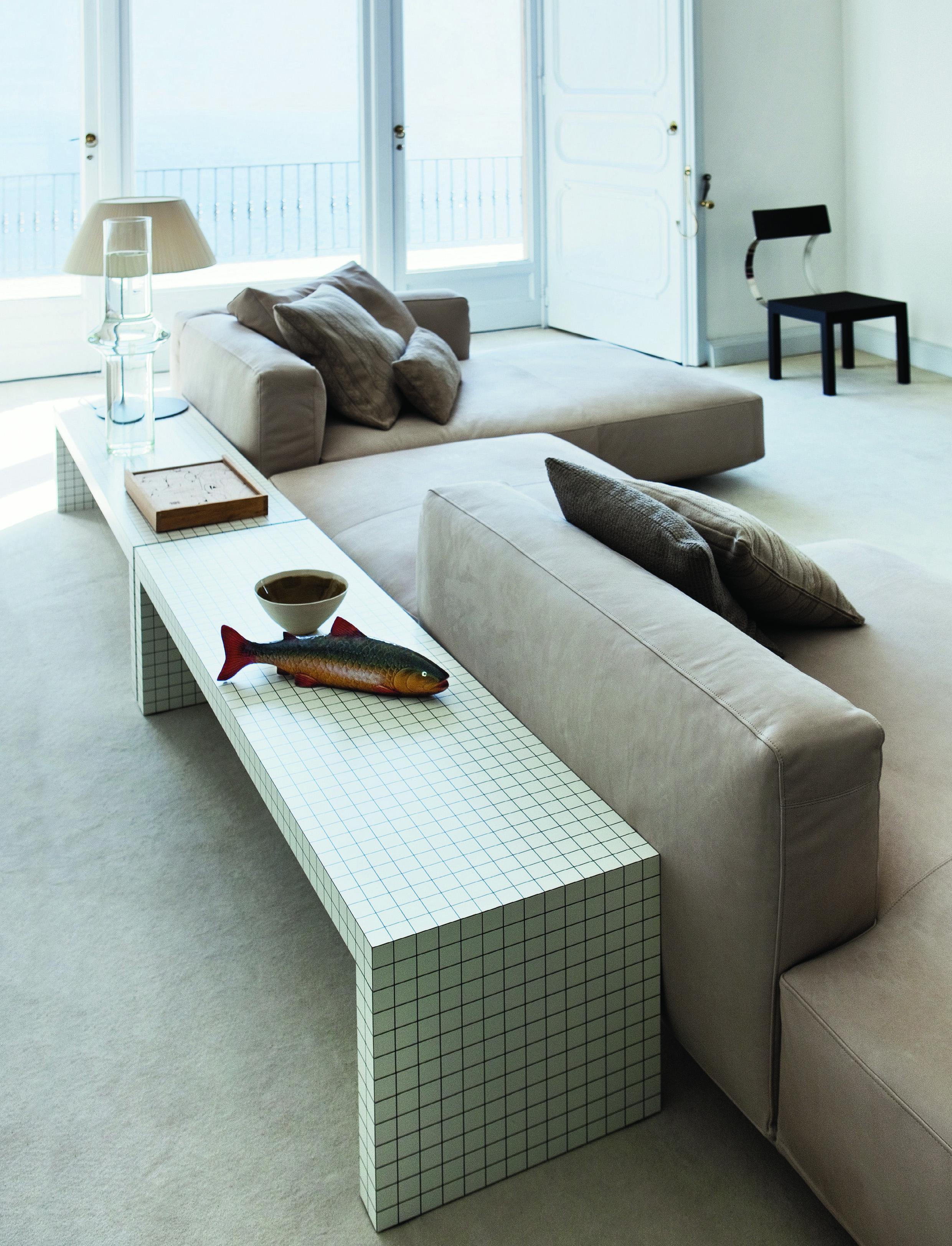 Zanotta Pianoalto Modular Sofa in Grey Fabric by Ludovica & Roberto Palomba For Sale 3