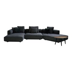 Zanotta Pianoalto Modular Sofa in Grey Fabric by Ludovica & Roberto Palomba