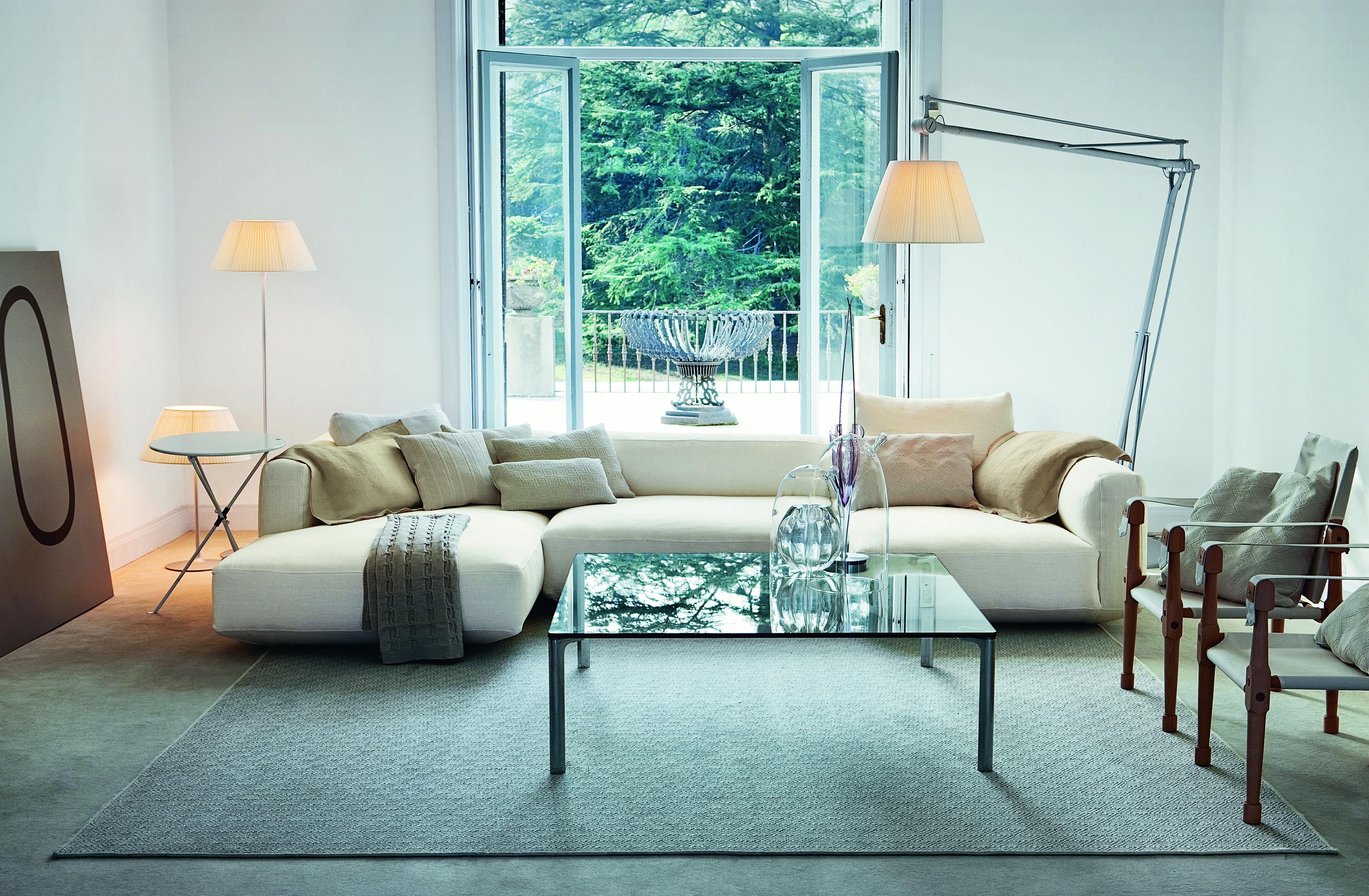 Modulares Sofa „Zanotta Pianoalto“ aus weißem Stoff von Ludovica & Roberto Palomba (Italienisch) im Angebot