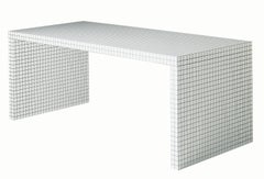 Zanotta Quaderna 2830 Desk in White Plastic Laminate by Superstudio