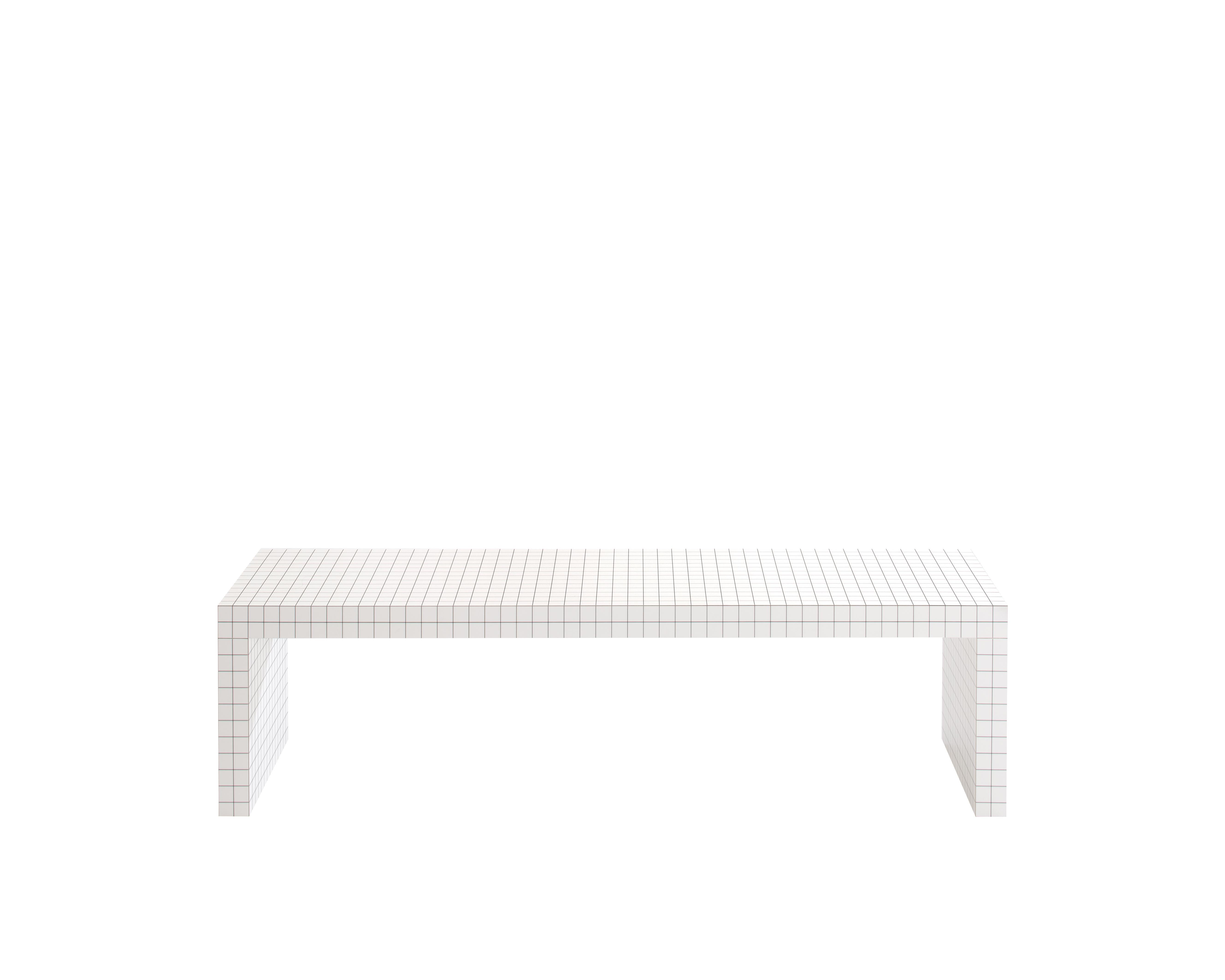Zanotta Quaderna 710 Small Table in White Plastic Laminate by Superstudio