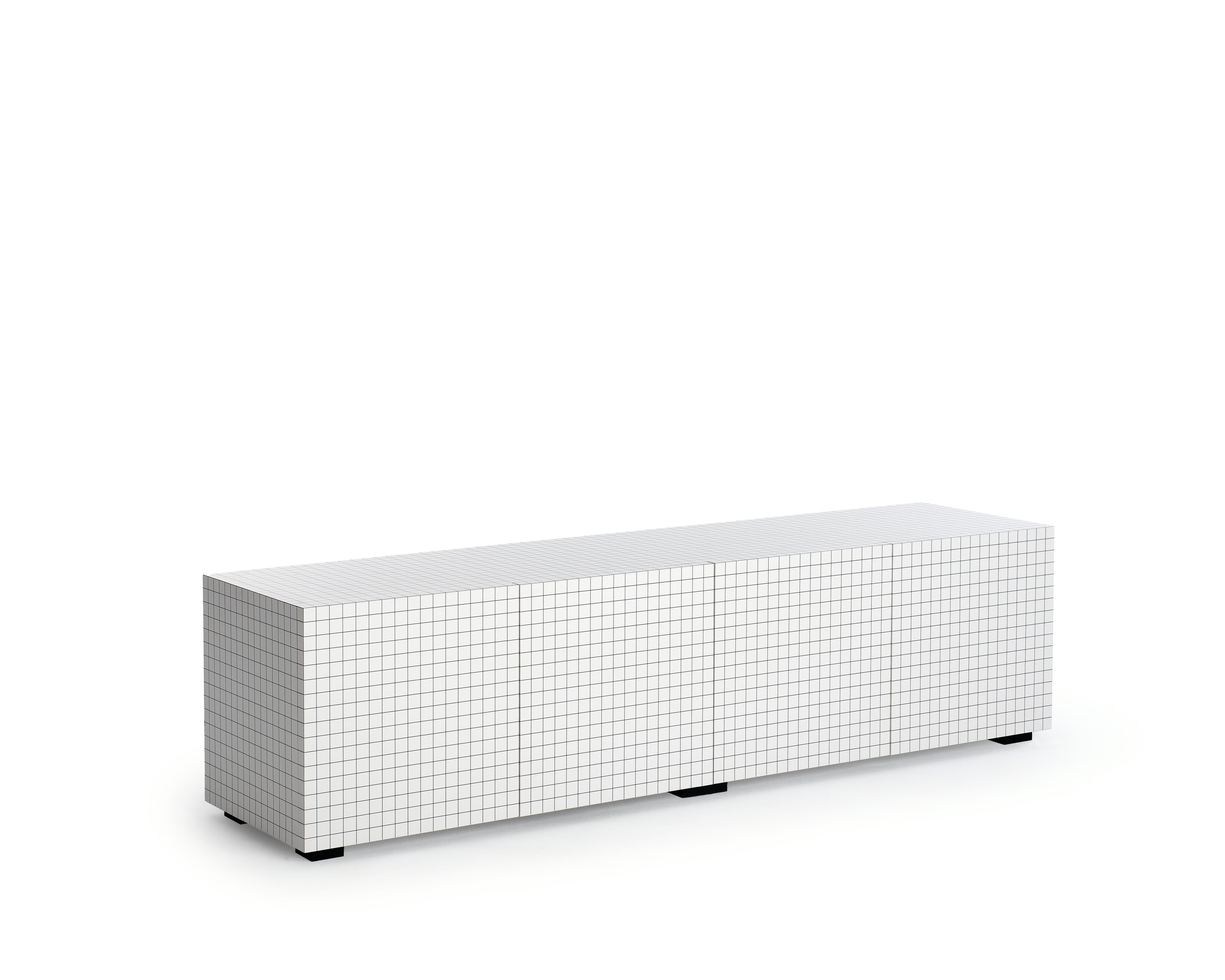 Zanotta Quaderna 756 Sideboard by Superstudio in White Laminate