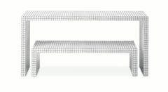 Zanotta Quaderna 2750 Console Table in White Plastic Laminate by Superstudio