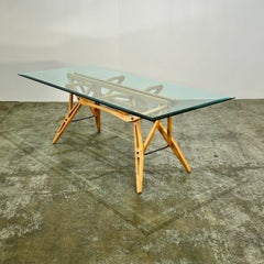 Zanotta Reale Dining Table by Carlo Mollino